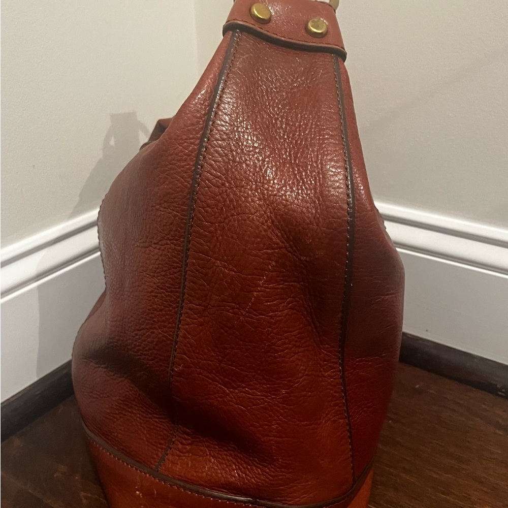 Vintage Fossil Maddox Brown Bucket Shoulder Bag - Picture 6 of 15